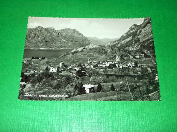 Cartolina Rossino sopra Calolziocorte - Panorama 1956