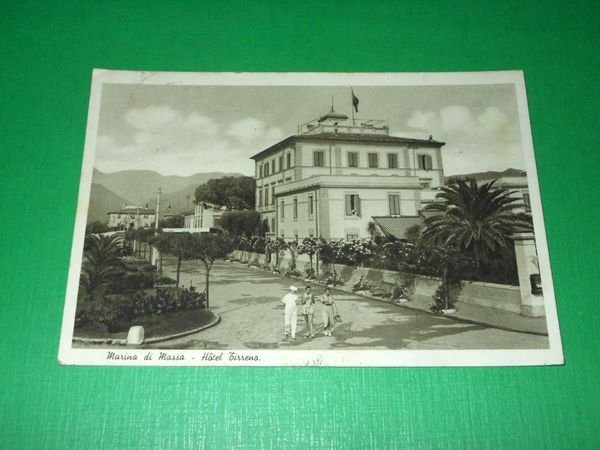 Cartolina Marina di Massa - Hotel Tirreno 1939