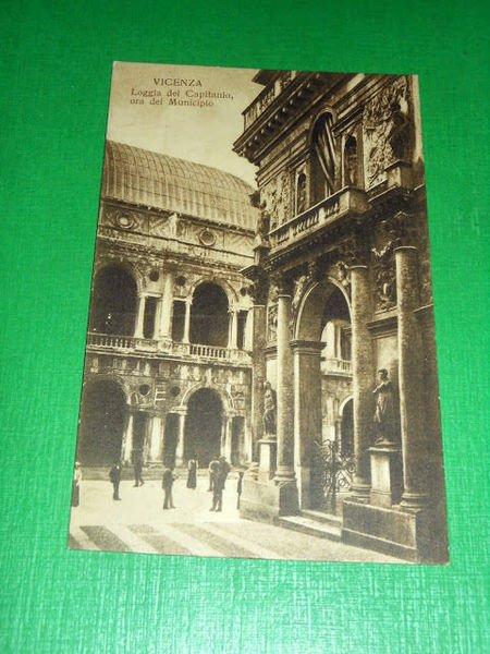 Cartolina Vicenza - Loggia del Capitanio ora del Municipio 1920 …