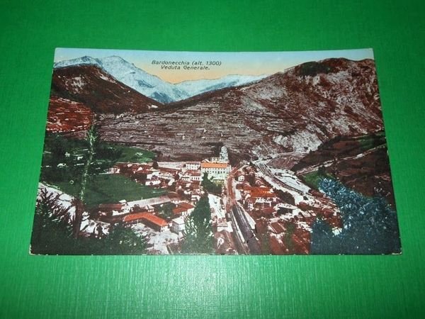Cartolina Bardonecchia - Veduta generale 1932