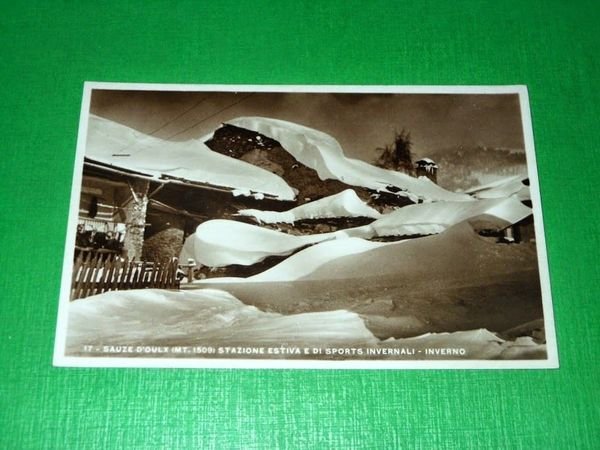 Cartolina Sauze d' Oulx - Inverno 1935 ca