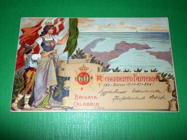 Cartolina Militaria - 60° Reggimento Fanteria 1907