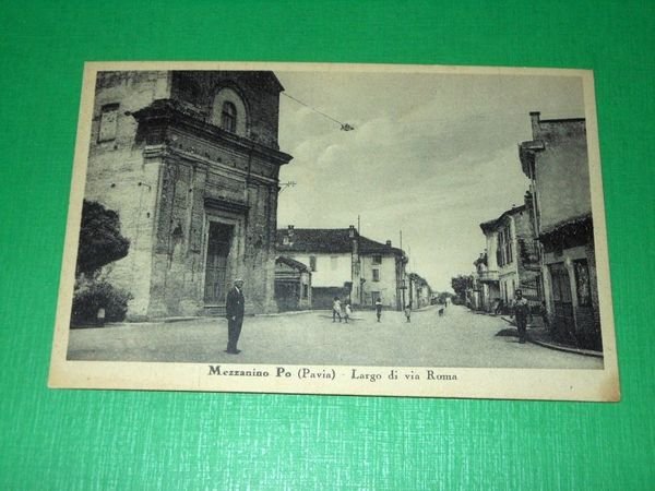 Cartolina Mezzanino Po ( Pavia ) - Largo di via … | Immagine principale