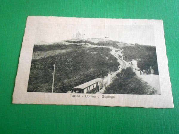 Cartolina Torino - Collina di Superga 1915
