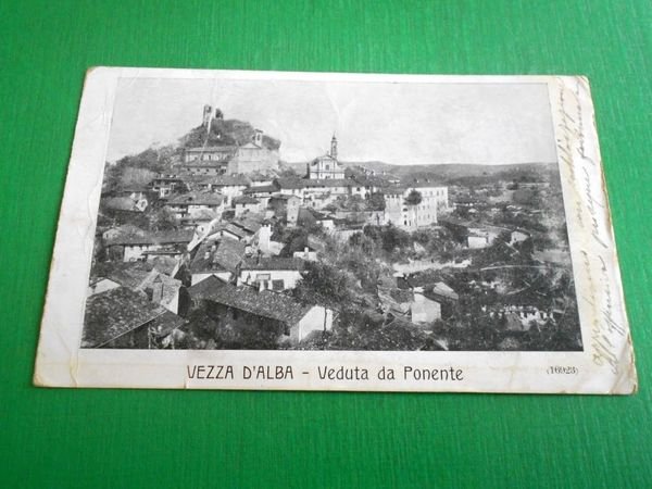 Cartolina Vezza d' Alba - Veduta da Penente 1917