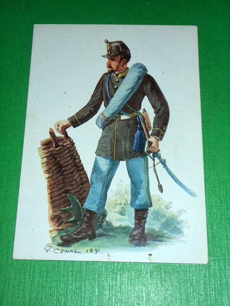 Cartolina Militaria Uniformi - Fanteria - Brigata Casale - Illustratore …
