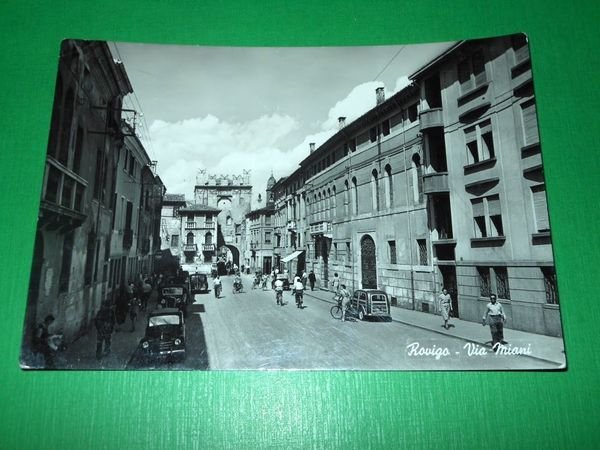 Cartolina Rovigo - Via Miani 1955