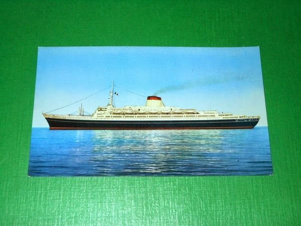 Cartolina Società di Navigazione Italia - T/N Leonardo Da Vinci …