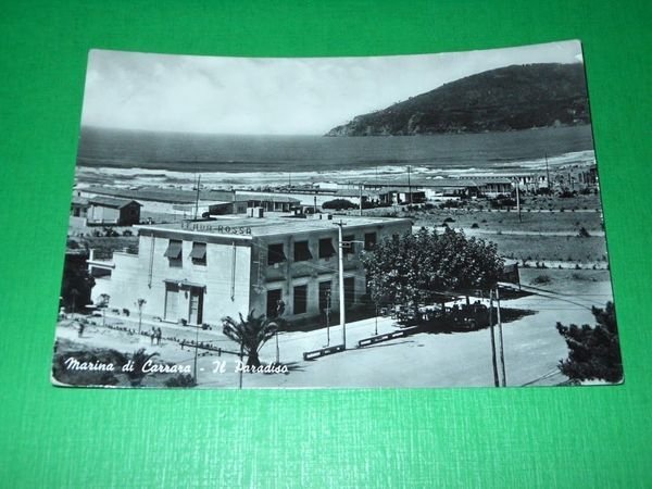 Cartolina Marina di Carrara - Il Paradiso 1954