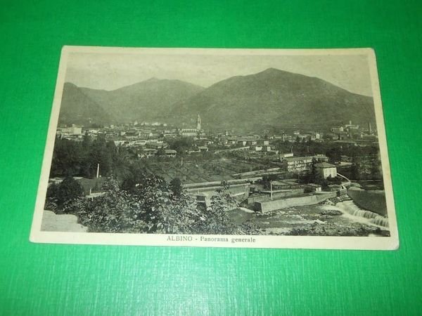 Cartolina Albino ( Bergamo ) - Panorama generale 1936