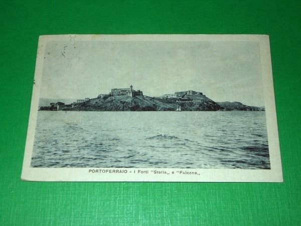 Cartolina Portoferraio - I Forti Stella e Falcone 1931 | Immagine Gallery 1