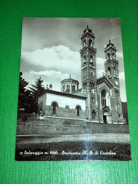 Cartolina Selvaggio - Santuario di N. S. di Lourdes 1961