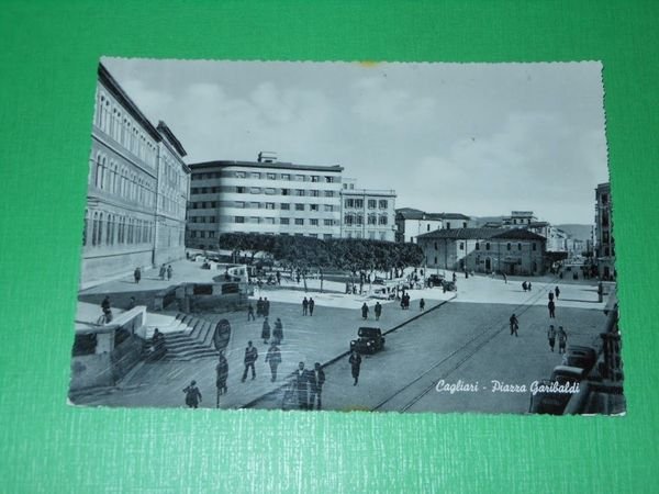 Cartolina Cagliari - Piazza Garibaldi 1950 ca | Immagine principale