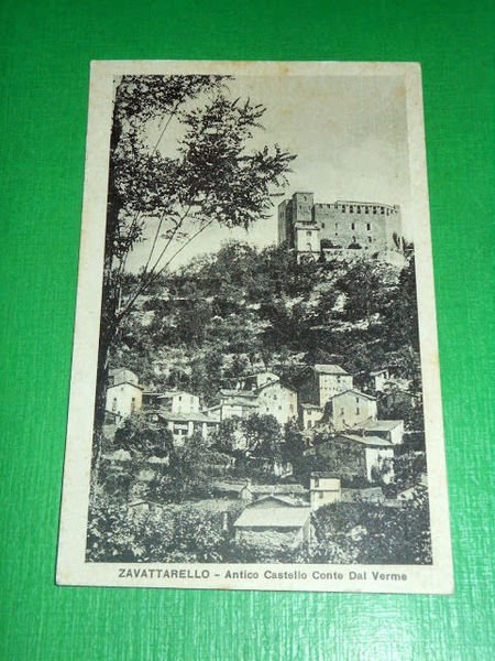 Cartolina Zavattarello - Antico Castello Conte Dal Verme 1931