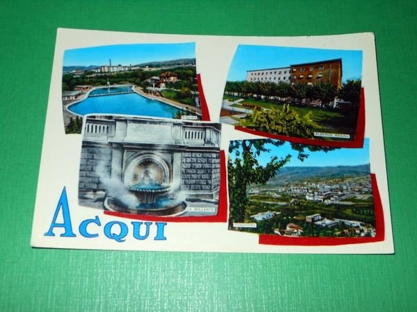 Cartolina Saluti da Acqui - Vedute diverse 1970