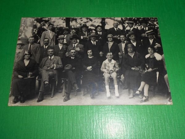 Cartolina Fiuggi - Fotografia di gruppo - Fotografo G. Petitti …