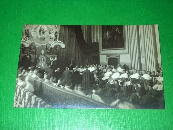 Cartolina Roma - Particolare di una cerimonia religiosa 1920 ca