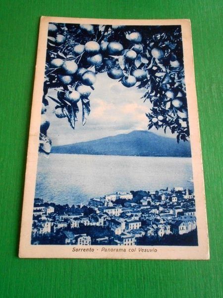 Cartolina Sorrento - Panorama col Vesuvio 1940