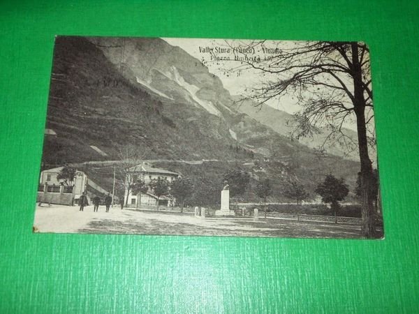 Cartolina Valle Stura ( Cuneo ) - Vinadio - Piazza …