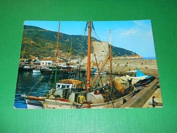 Cartolina Isola d'Elba - Marciana Marina - Torre Medicea 1967