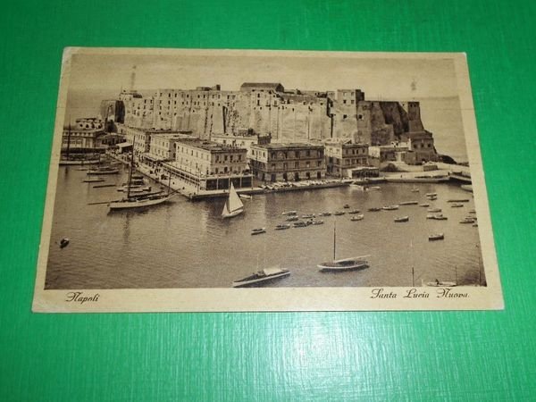Cartolina Napoli - Santa Lucia Nuova 1937