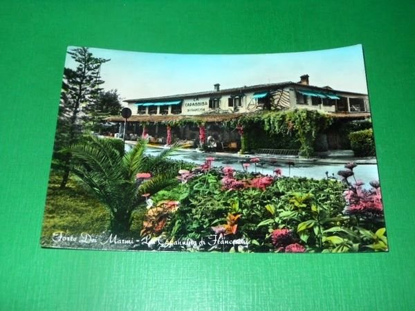 Cartolina Forte dei Marmi - La capannina di Franceschi 1956