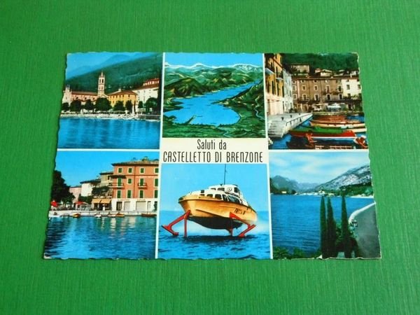 Cartolina Saluti da Castelletto di Brenzone - Vedute diverse 1969