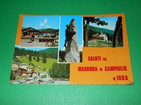 Cartolina Saluti da Madonna di Campiglio - Vedute diverse 1978