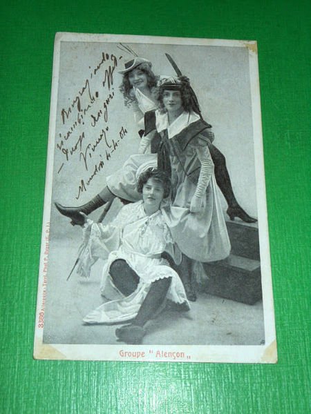 "Cartolina Musica Teatro Spettacolo - Groupe "Alençon" 1904" | Immagine principale