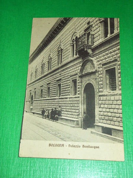 Cartolina Bologna - Palazzo Bevilacqua 1913 ca