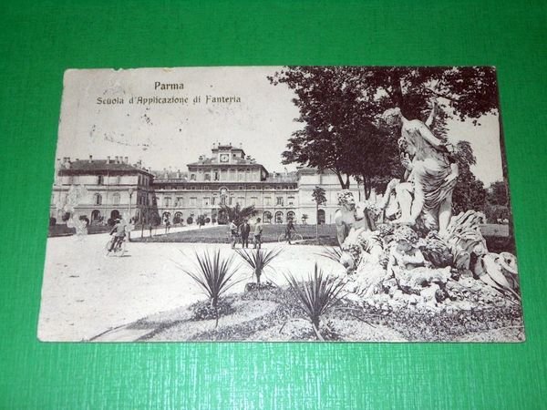 Cartolina Parma - Scuola d' Applicazione di Fanteria 1915