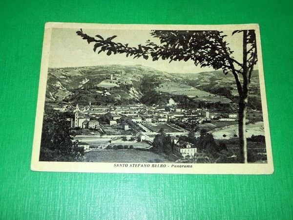 Cartolina Santo Stefano Belbo - Panorama 1951