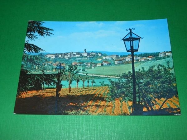 Cartolina Bibbiena - Panorama da S. Maria 1965 ca