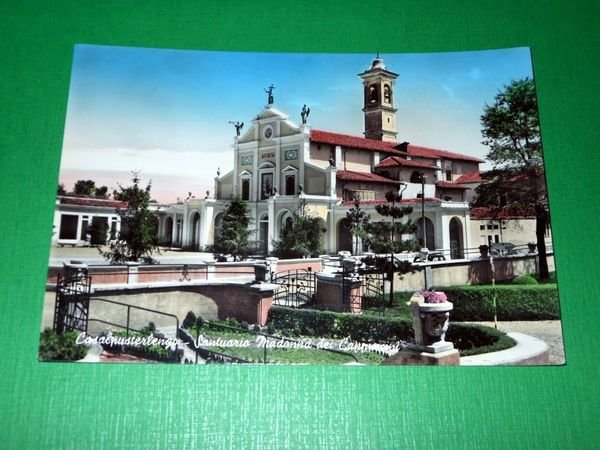 Cartolina Casalpusterlengo - Santuario Madonna dei Cappuccini 1960