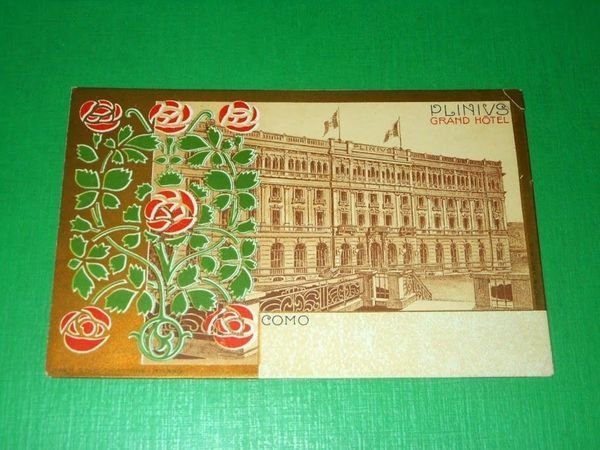 Cartolina Como - Plinius Grand Hotel 1900 ca