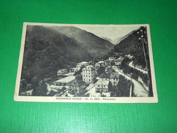 Cartolina Bognanco Acque - Panorama 1935