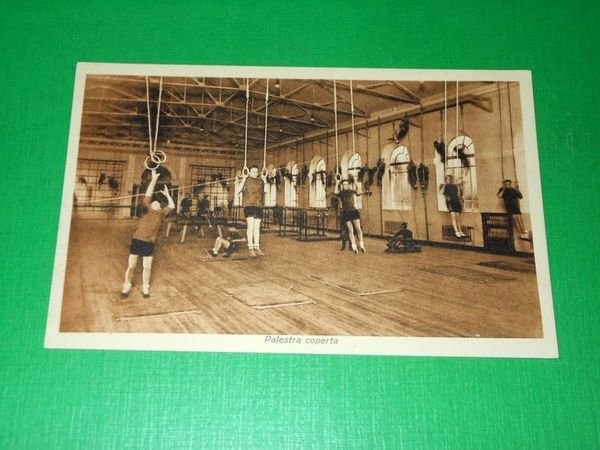 Cartolina Modena - R. Accademia Militare - Palestra coperta 1925 …