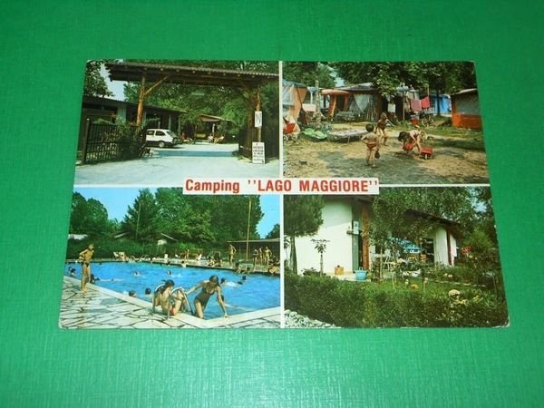 Cartolina Dormelletto - Camping "Lago Maggiore" 1965 ca
