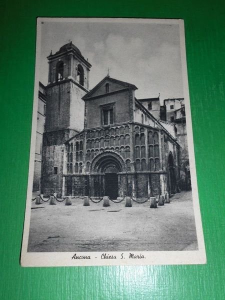 Cartolina Ancona - Chiesa S. Maria 1940 ca