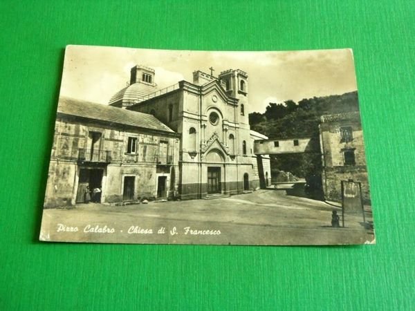 Cartolina Pizzo Calabro - Chiesa di S. Francesco 1961