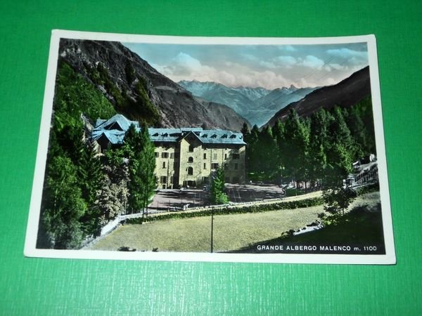 Cartolina Sondrio ( dintorni ) - Grande Albergo Malenco 1957
