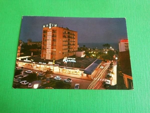 Cartolina Jesolo Lido - Piazza Mazzini ( notturno ) - …