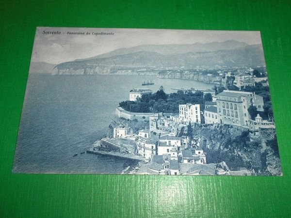 Cartolina Sorrento - Panorama da Capodimonte 1934