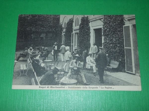 Cartolina Bagni di Montecatini - Stabilimento della Sorgente La Regina …