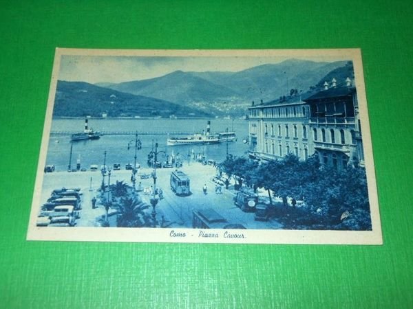 Cartolina Como - Piazza Cavour 1946