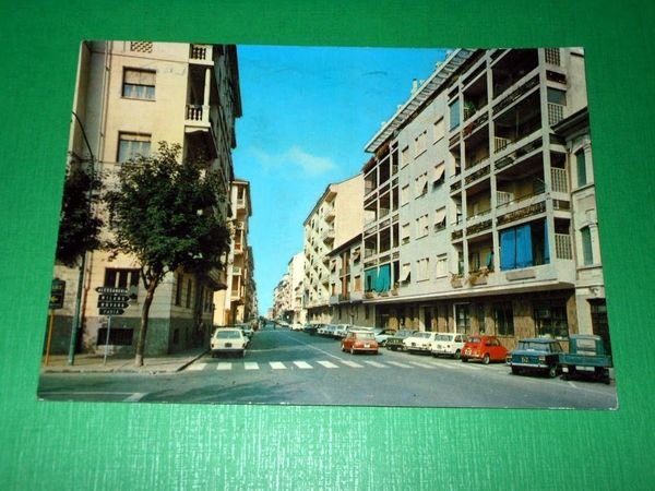 Cartolina Valenza - Via Mazzini 1975