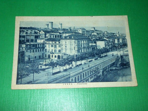 Cartolina Ivrea - Panorama 1939