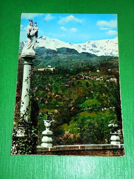 Cartolina Graglia Santuario - Il Santuario visto da Graglia 1968