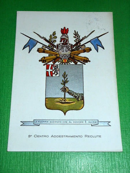 Cartolina Militaria 3° Centro Addestramento Reclute - Distaccamento di Brescia