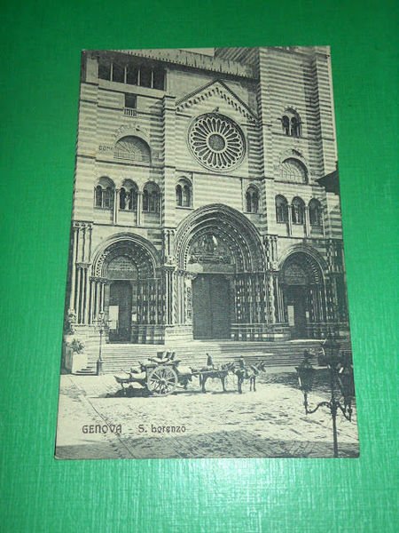 Cartolina Genova - S. Lorenzo 1920 ca